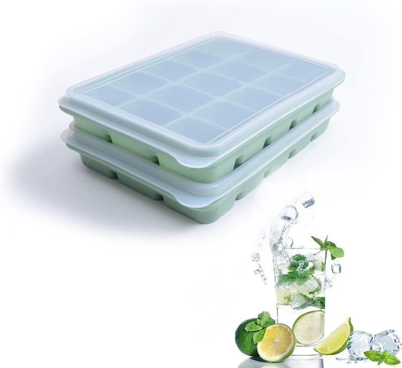 Tvmania Silicone Ice Cube Trays Set of 2 - Image 1